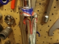 Restauracion pintura cuadro fileteado bicicleta antigua clasica paseo varillas años 50 marca Ducson 15