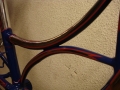 Restauracion pintura cuadro fileteado bicicleta antigua clasica paseo varillas años 50 marca Ducson 21