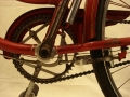 Detalle sistema de freno trasero | Bicicleta Orbea antigua de varillas años 40 restaurada